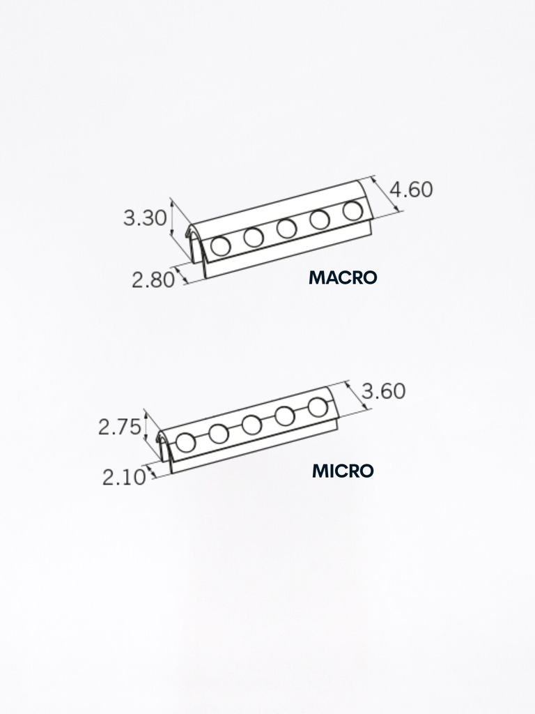 Dolder® System Femmina E L25 Micro - Macro misure