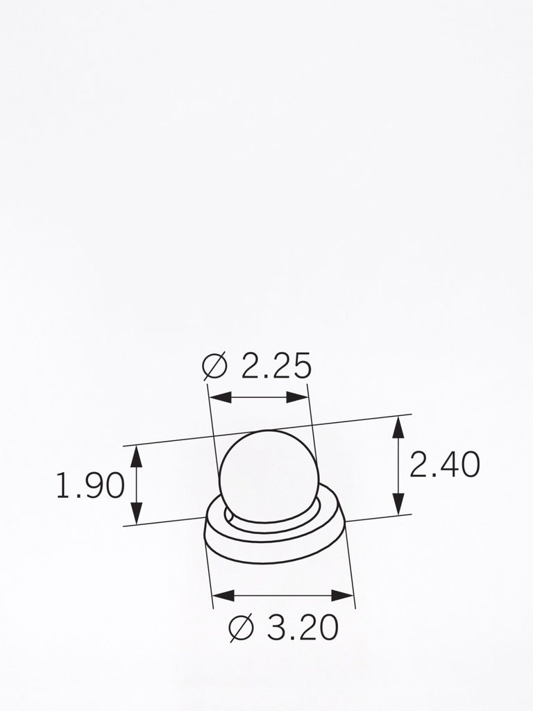 Dalbo®-PLUS/-Classic/-B Maschio saldabile al laser E - Misure