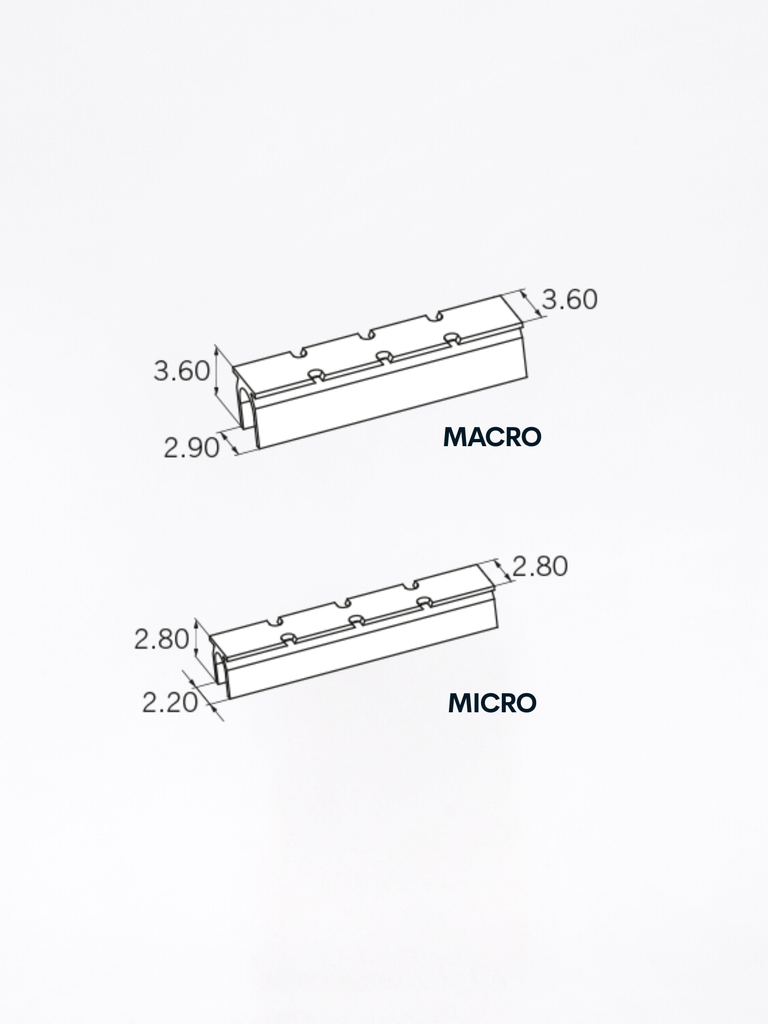 Dolder® System Femmina T L47.5 Micro - Macro Misure