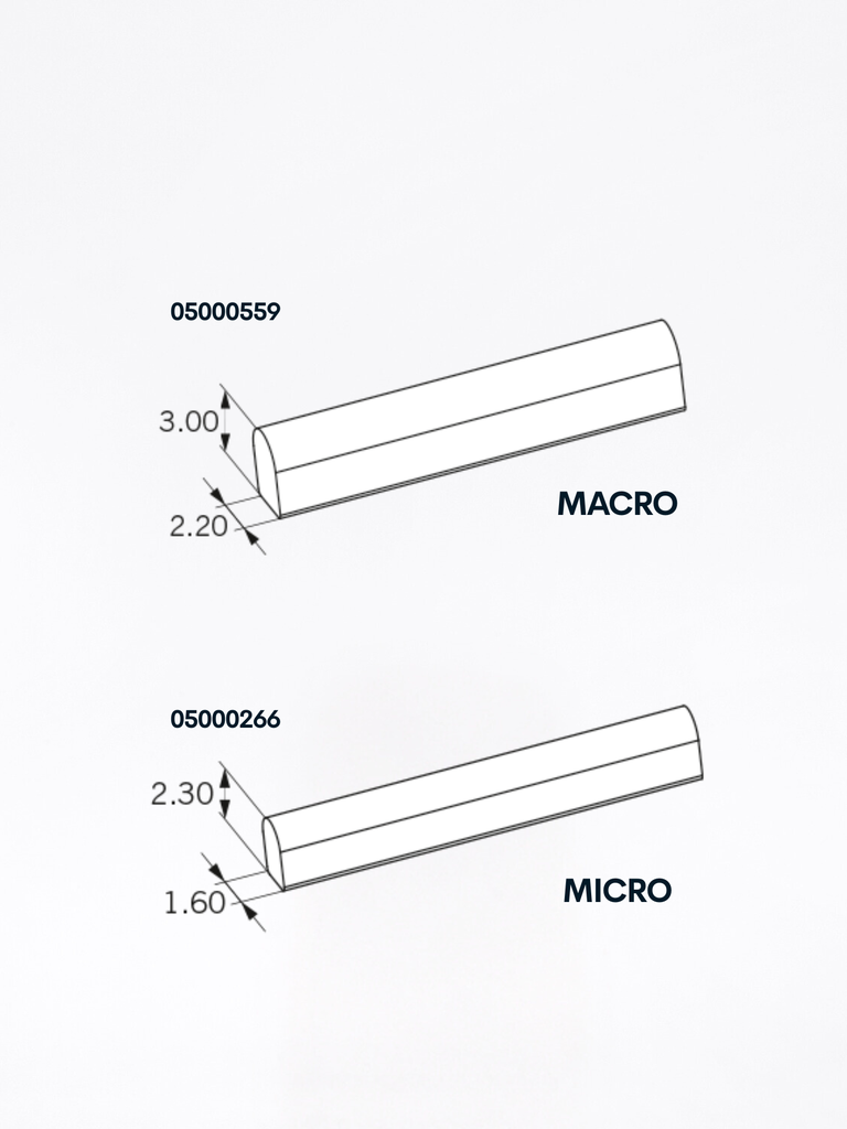 Dolder® System Maschio K L75 (2 pz) Rigida